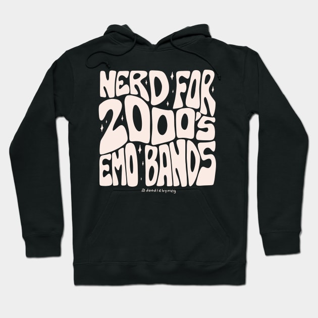 Nerd for 2000's Emo Bands Hoodie by Doodle by Meg